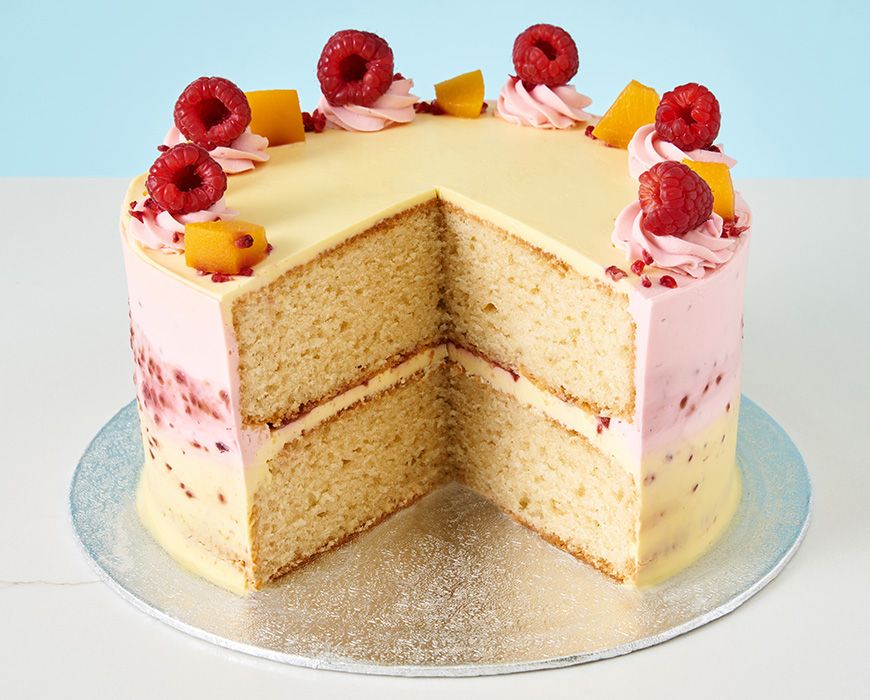 Peach Melba Cake